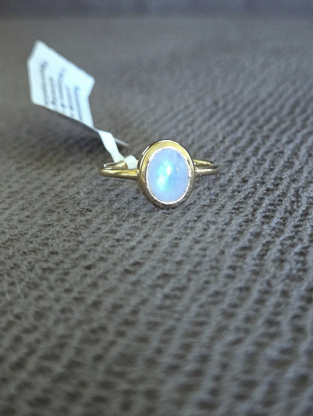 Shivam Rainbow🌈 Moonstone🌙 Ellipse Ring💍 - NWT